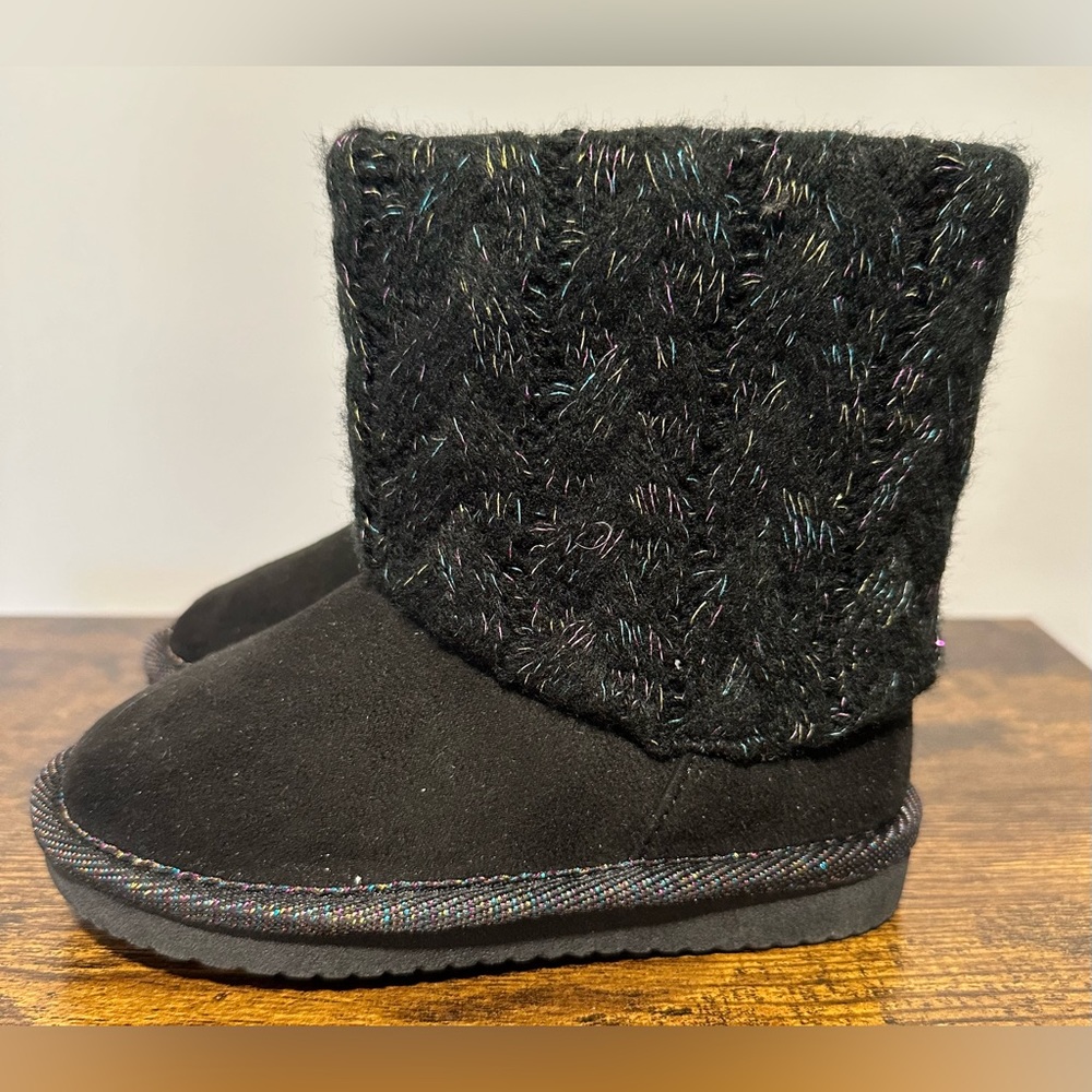 Jumping Beans Baby/Toddler Girls Reagann Black Boots NWT Various Sizes